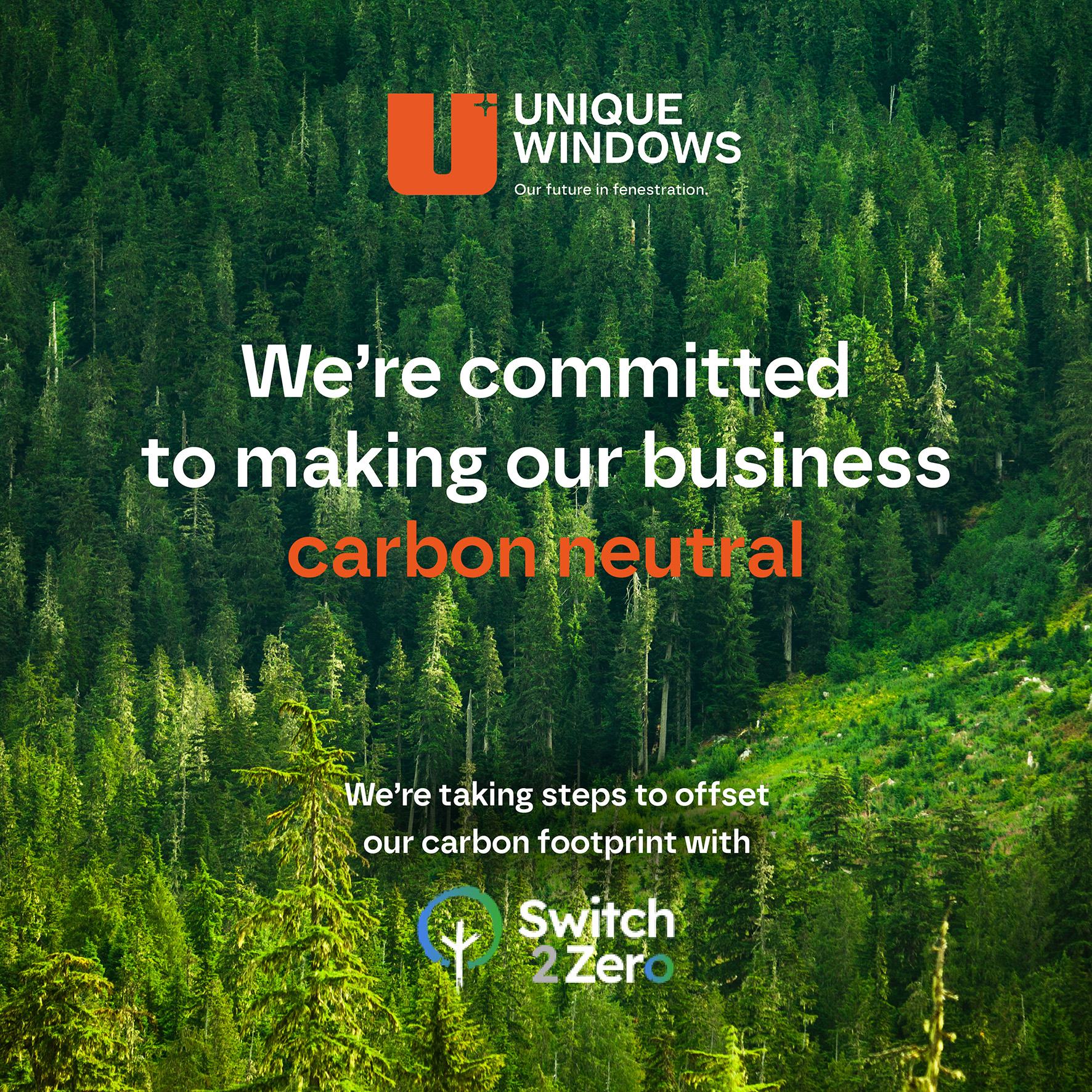 Unique hits key milestone in journey to carbon neutrality